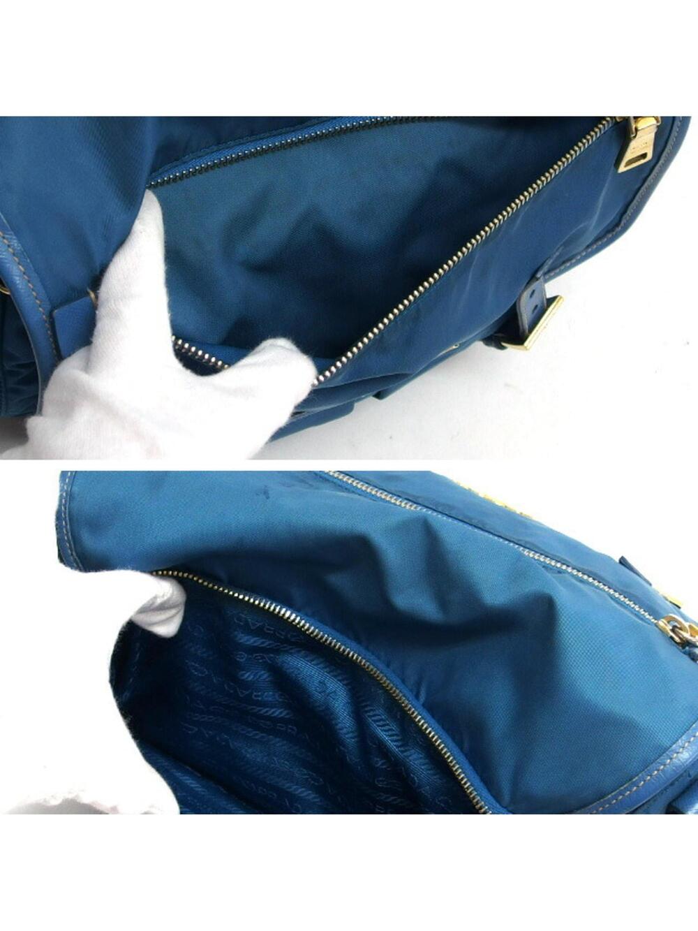 Prada Zip Buckle Messenger Bag Tessuto #368074P61B - Picture 6 of 9
